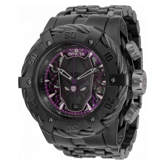 RELOJ PANTERA NEGRA PARA HOMBRE INVICTA MARVEL 35166 - TITANIO, NEGRO