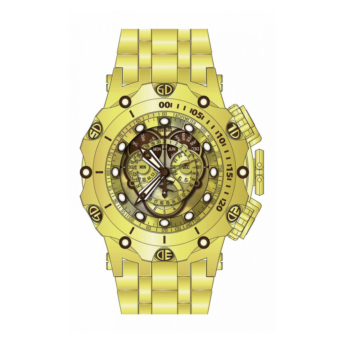 RELOJ  PARA HOMBRE INVICTA RESERVE 35187 - ORO