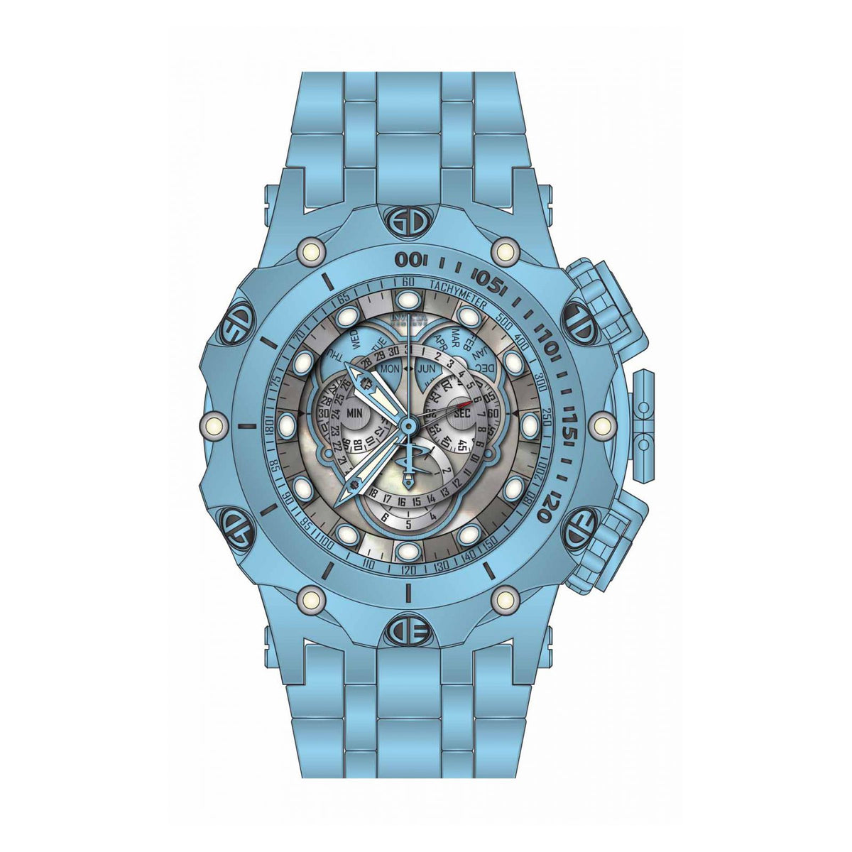 RELOJ  PARA HOMBRE INVICTA RESERVE 35189 - AZUL CLARO