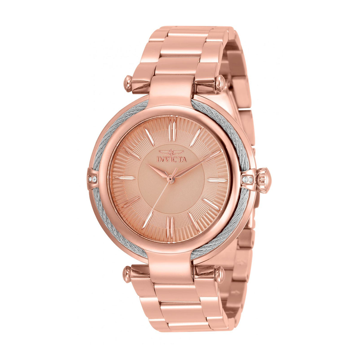 RELOJ  PARA MUJER INVICTA BOLT 35355 - ORO ROSA