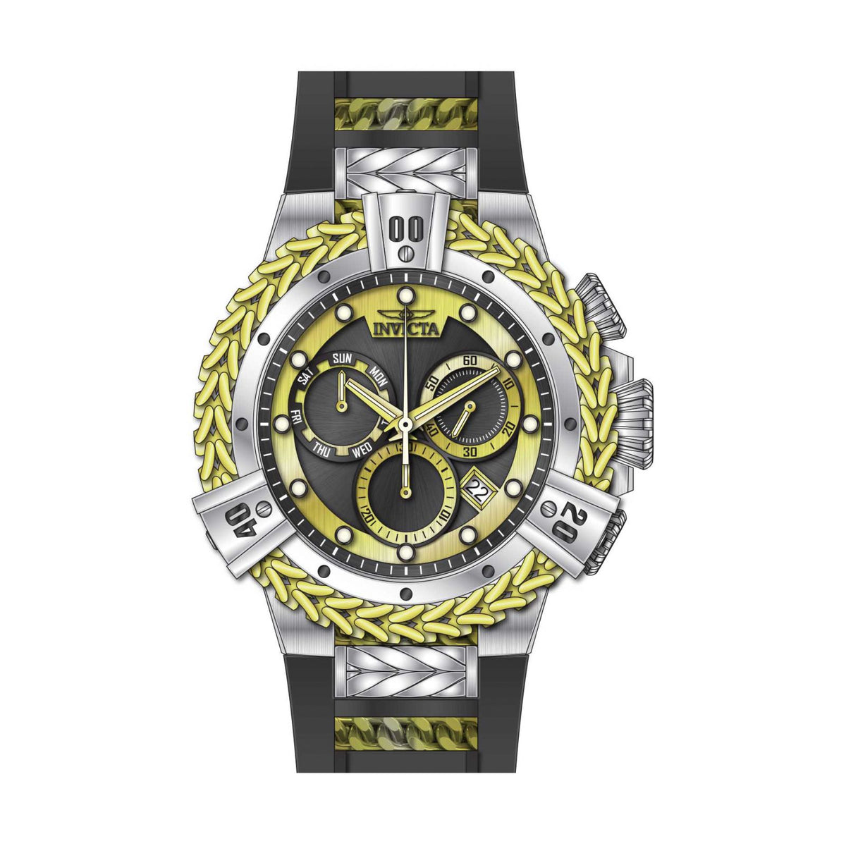 RELOJ DEPORTIVO PARA HOMBRE INVICTA BOLT 35580 - NEGRO