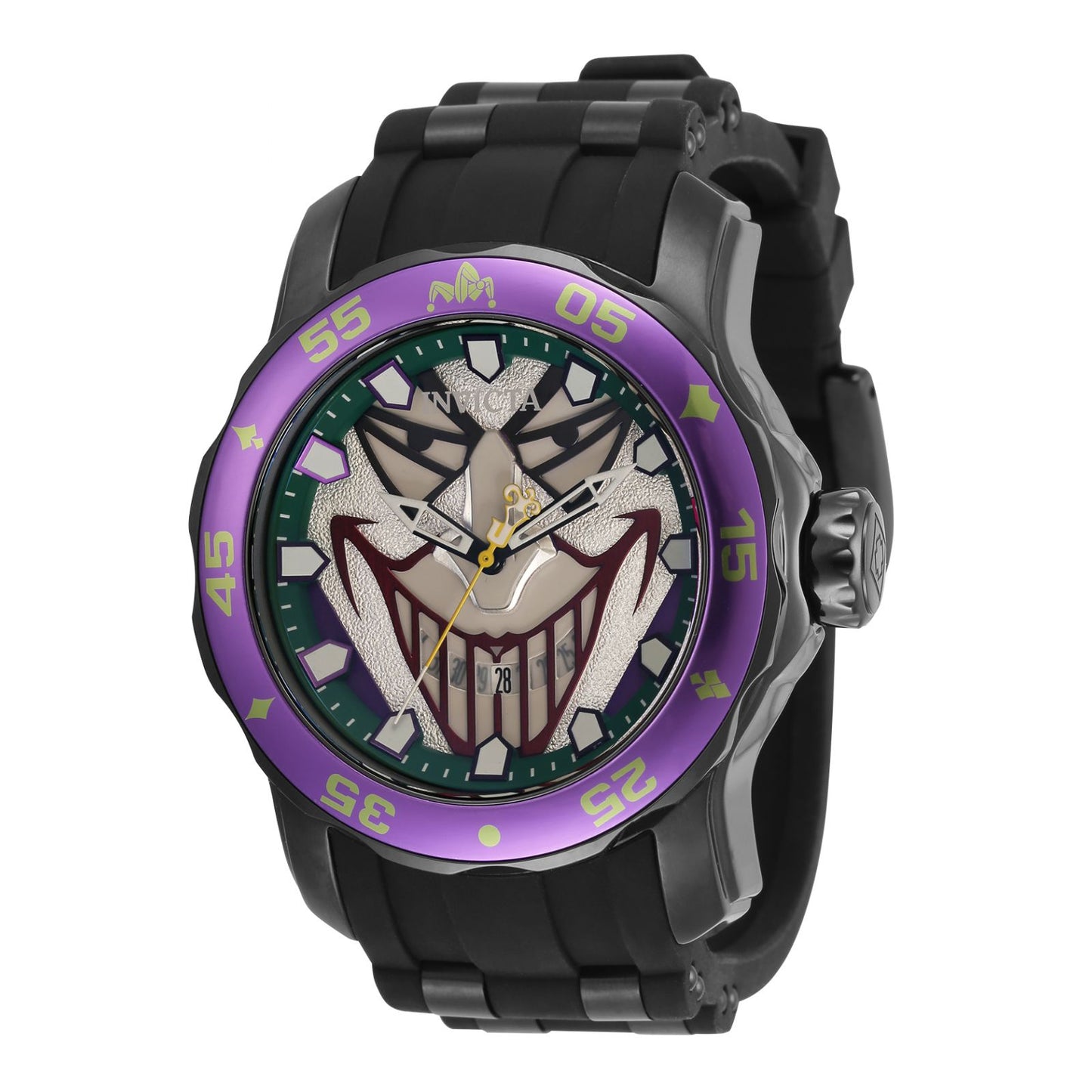 RELOJ BUFÓN PARA HOMBRE INVICTA DC COMICS 35608 - NEGRO