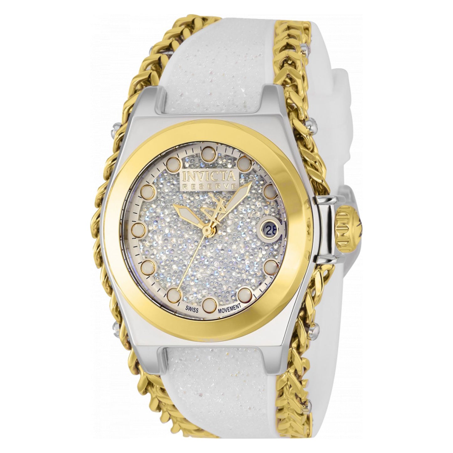 RELOJ DEPORTIVO PARA MUJER INVICTA GLADIATOR 35733 - ORO BLANCO