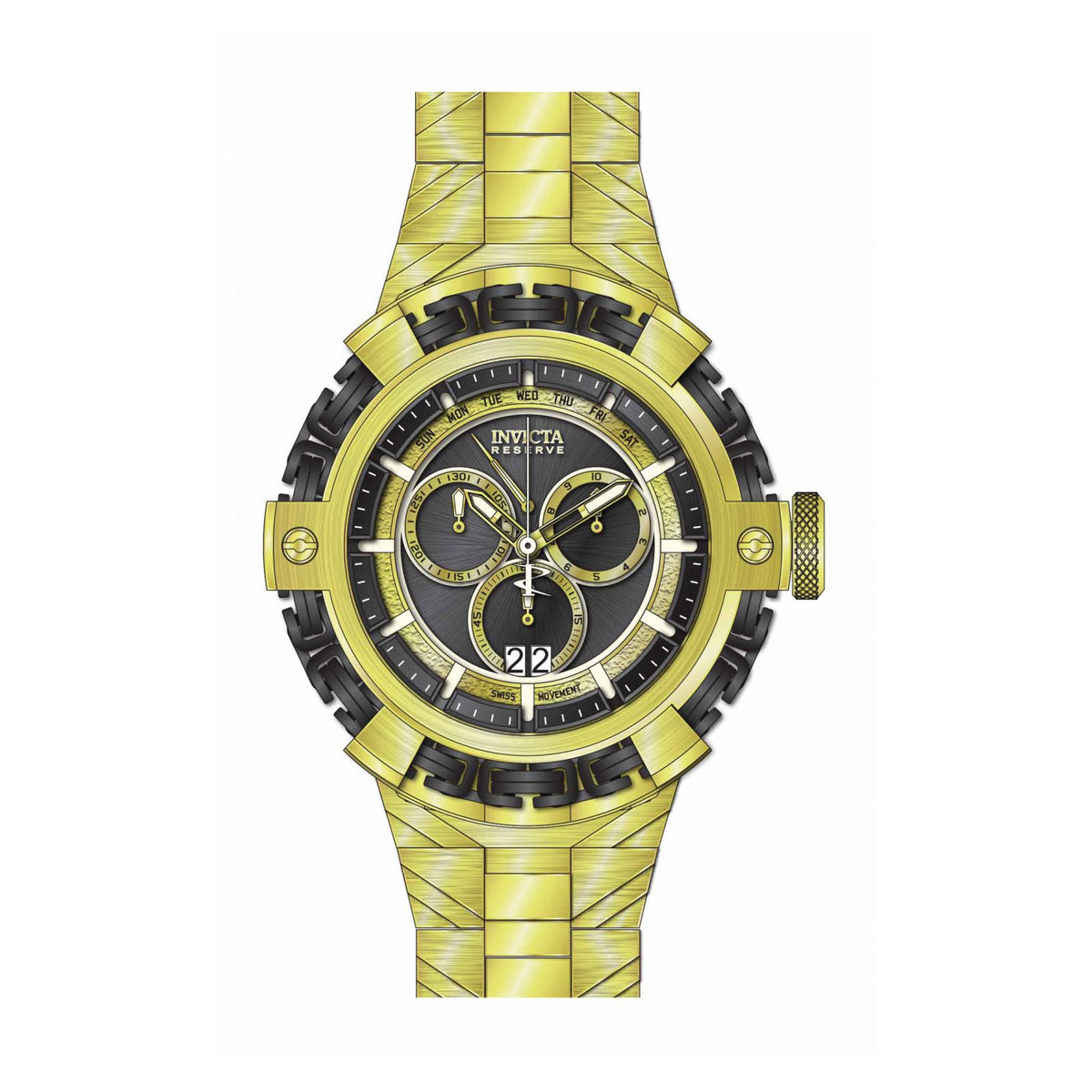 RELOJ  PARA HOMBRE INVICTA RESERVE 36186 - DORADO