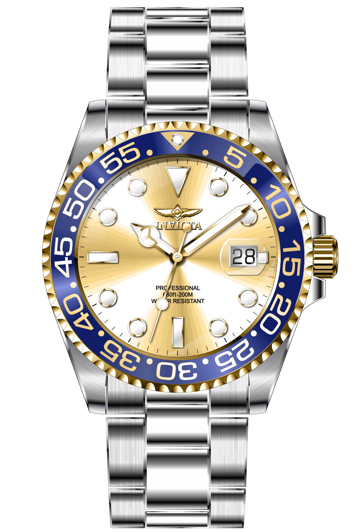 RELOJ  PARA MUJER INVICTA PRO DIVER 36537 - ACERO, ORO
