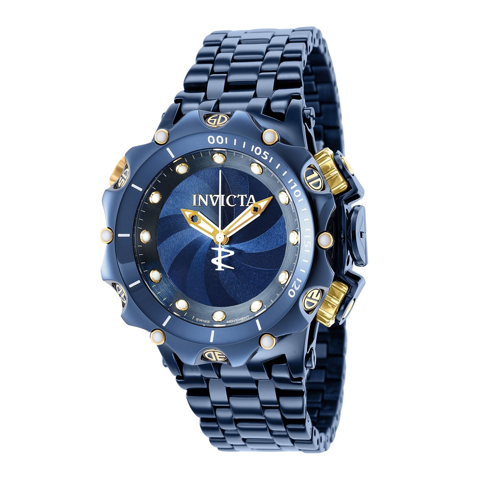  Invicta Reloj Hombre 43588 (45MM, Azul), Azul, Strip