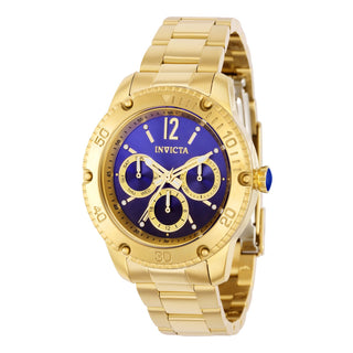 RELOJ  PARA MUJER INVICTA ANGEL 36726 - ORO, AZUL