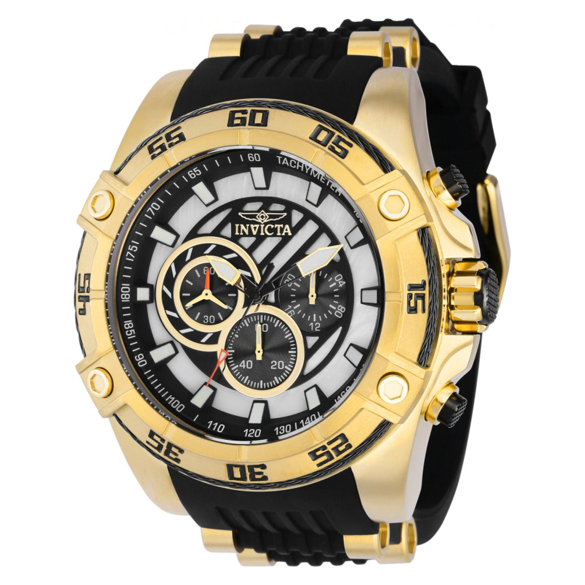 RELOJ DEPORTIVO PARA HOMBRE INVICTA SPEEDWAY 37012 - ORO NEGRO