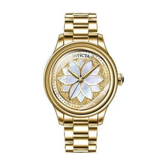 RELOJ  PARA MUJER INVICTA WILDFLOWER 37085 - BLANCO, ORO
