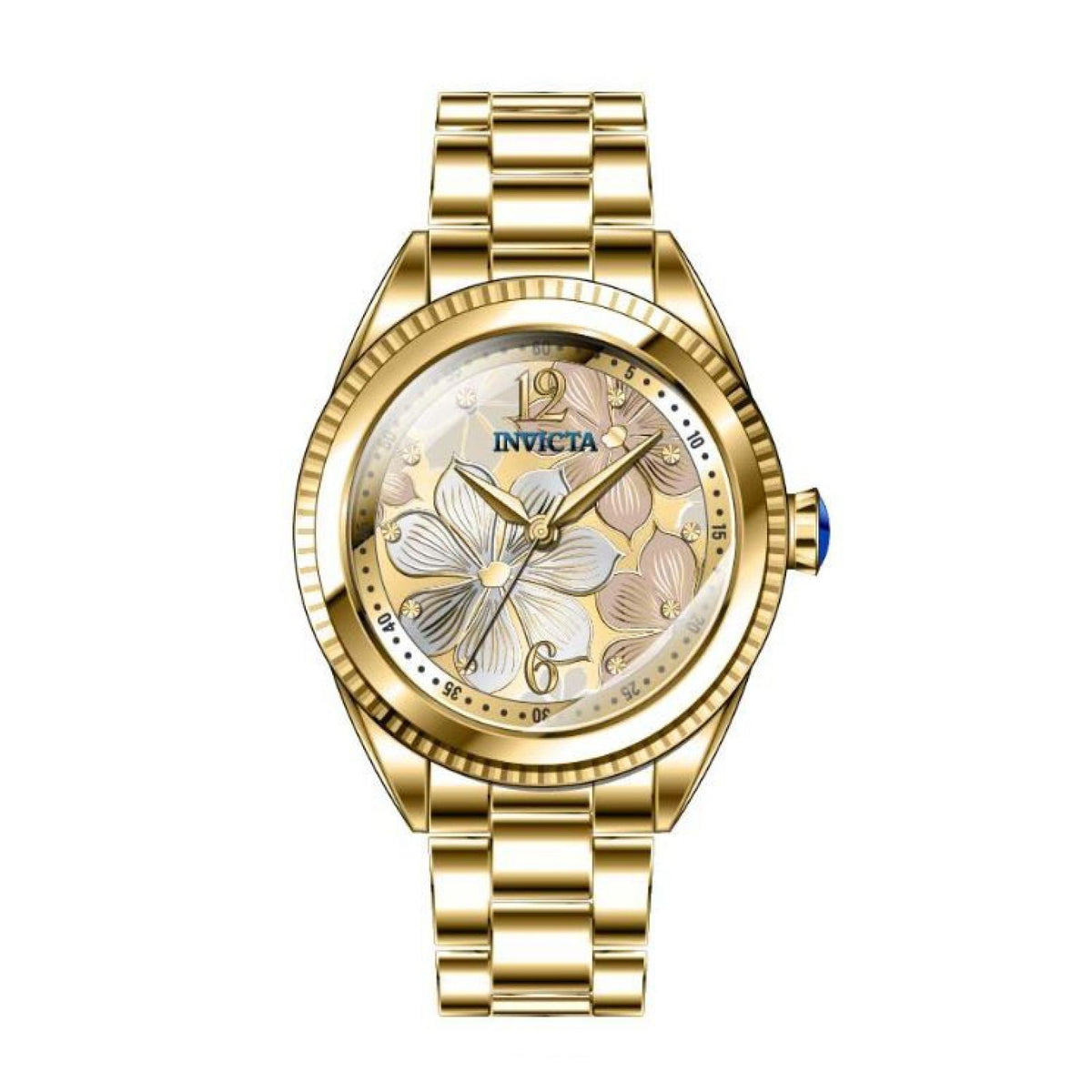 RELOJ  PARA MUJER INVICTA WILDFLOWER 37123 - DORADO