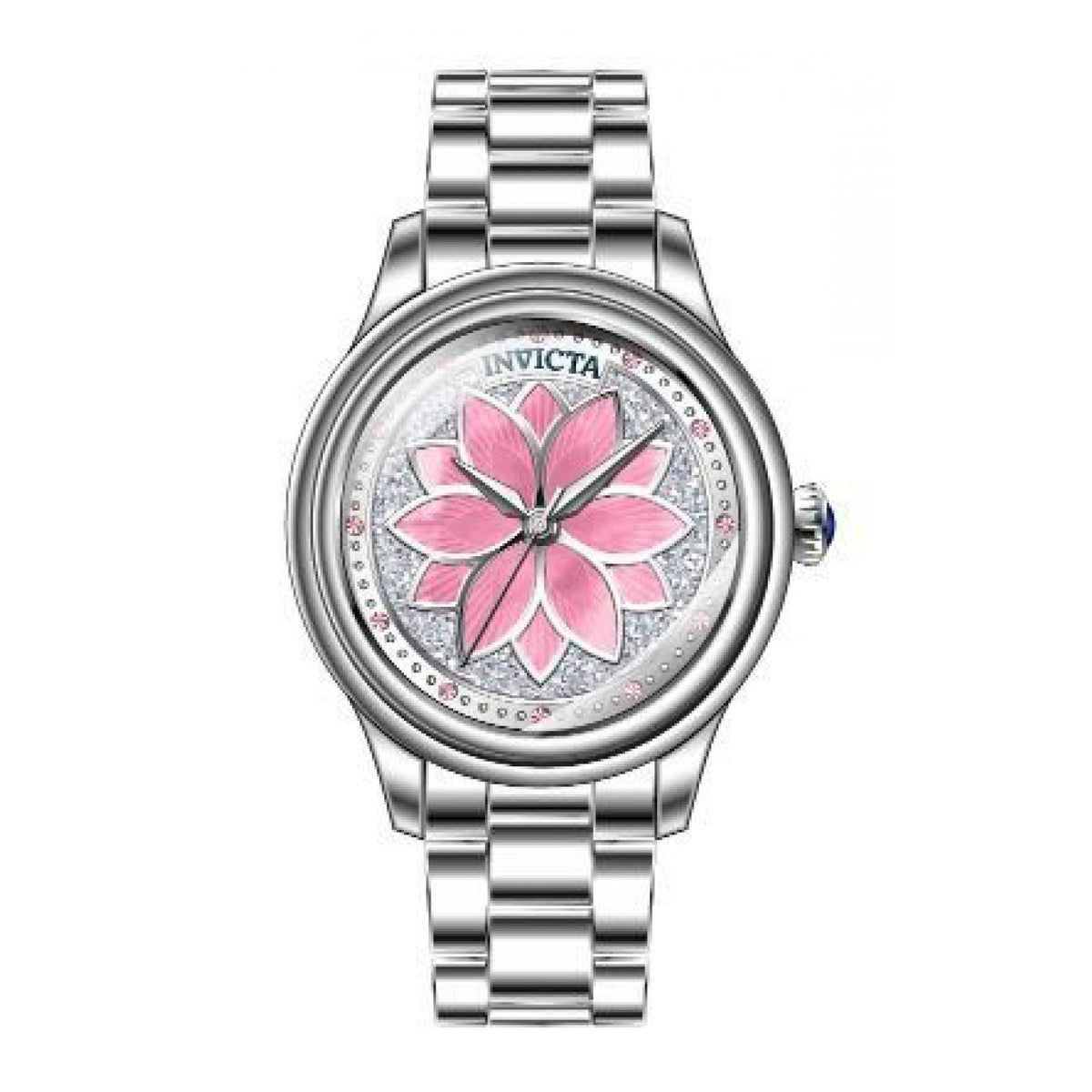 RELOJ  PARA MUJER INVICTA WILDFLOWER 37125 - ROSA, PLATA
