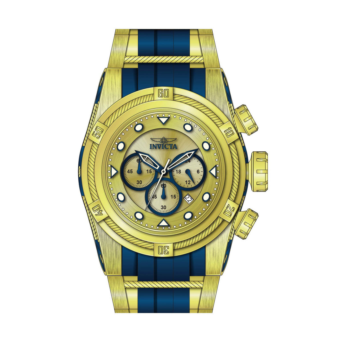 RELOJ DEPORTIVO PARA HOMBRE INVICTA BOLT 37196 - ORO, AZUL