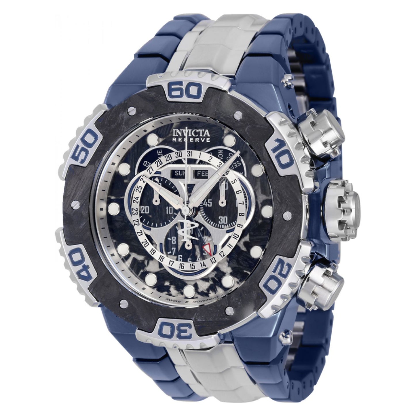 RELOJ  PARA HOMBRE INVICTA CARBON HAWK 37269 - AZUL OSCURO, ACERO