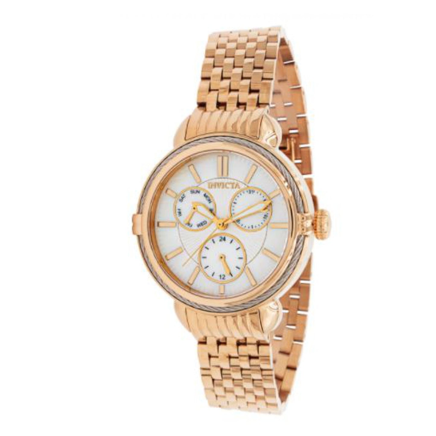 RELOJ  PARA MUJER INVICTA WILDFLOWER 37273 - ORO ROSA