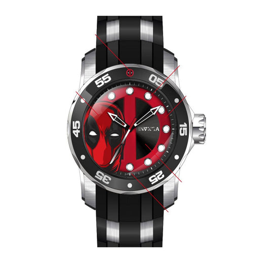 RELOJ DEAD POOL PARA HOMBRE INVICTA MARVEL 37364 - NEGRO, ACERO