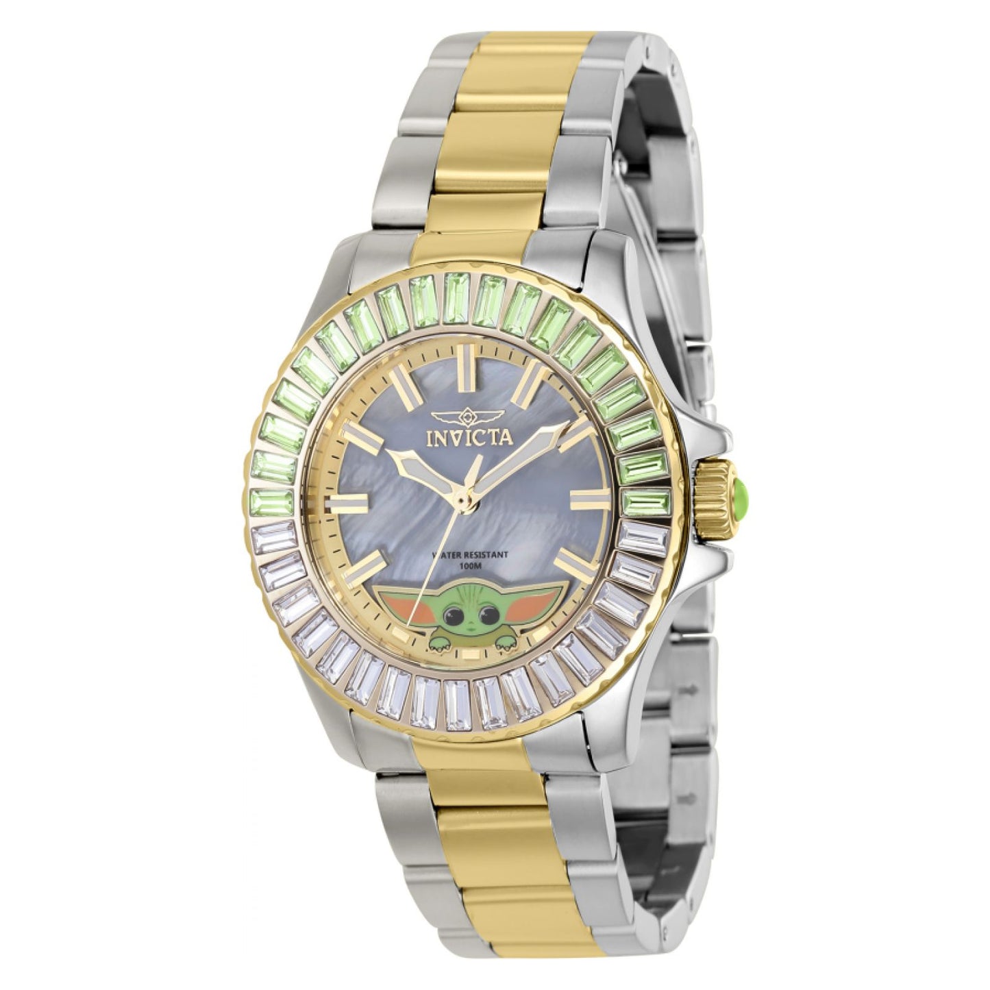 RELOJ EL NIÑO PARA MUJER INVICTA STAR WARS 37608 - ORO, ACERO