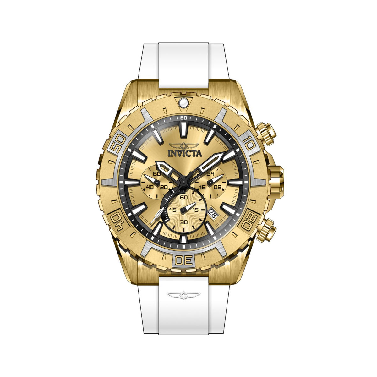 RELOJ DEPORTIVO PARA HOMBRE INVICTA AVIATOR 37636 - BLANCO