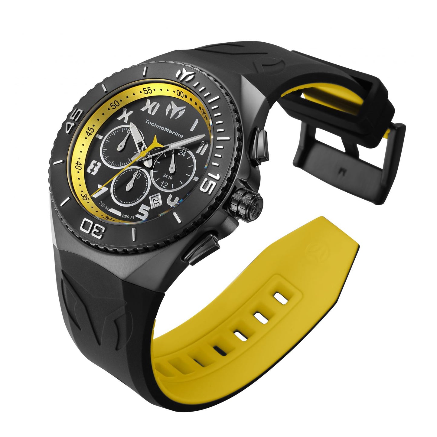 RELOJ DEPORTIVO PARA HOMBRE TECHNOMARINE MANTA TM 221045 - AMARILLO, NEGRO