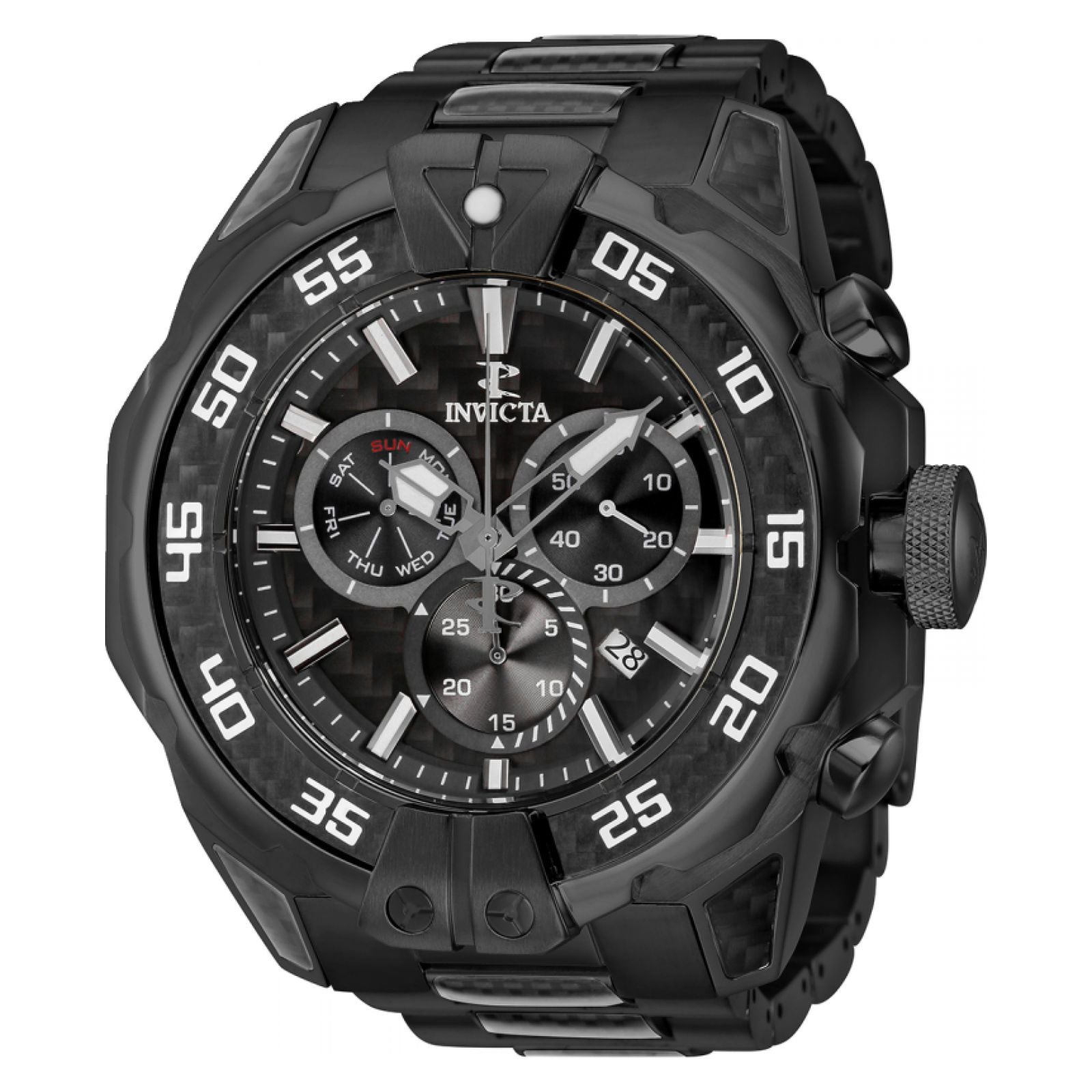RELOJ  PARA HOMBRE INVICTA CARBON HAWK 37705 - NEGRO