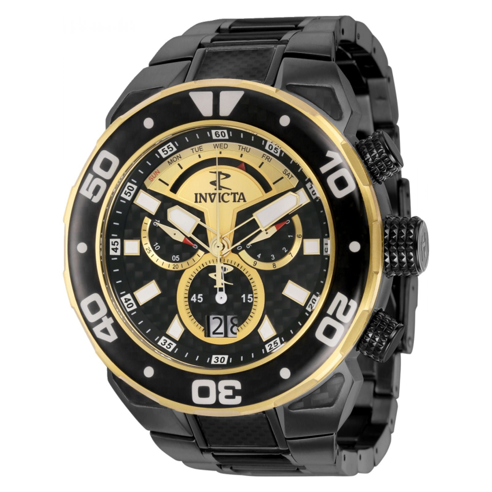 RELOJ  PARA HOMBRE INVICTA CARBON HAWK 37712 - NEGRO