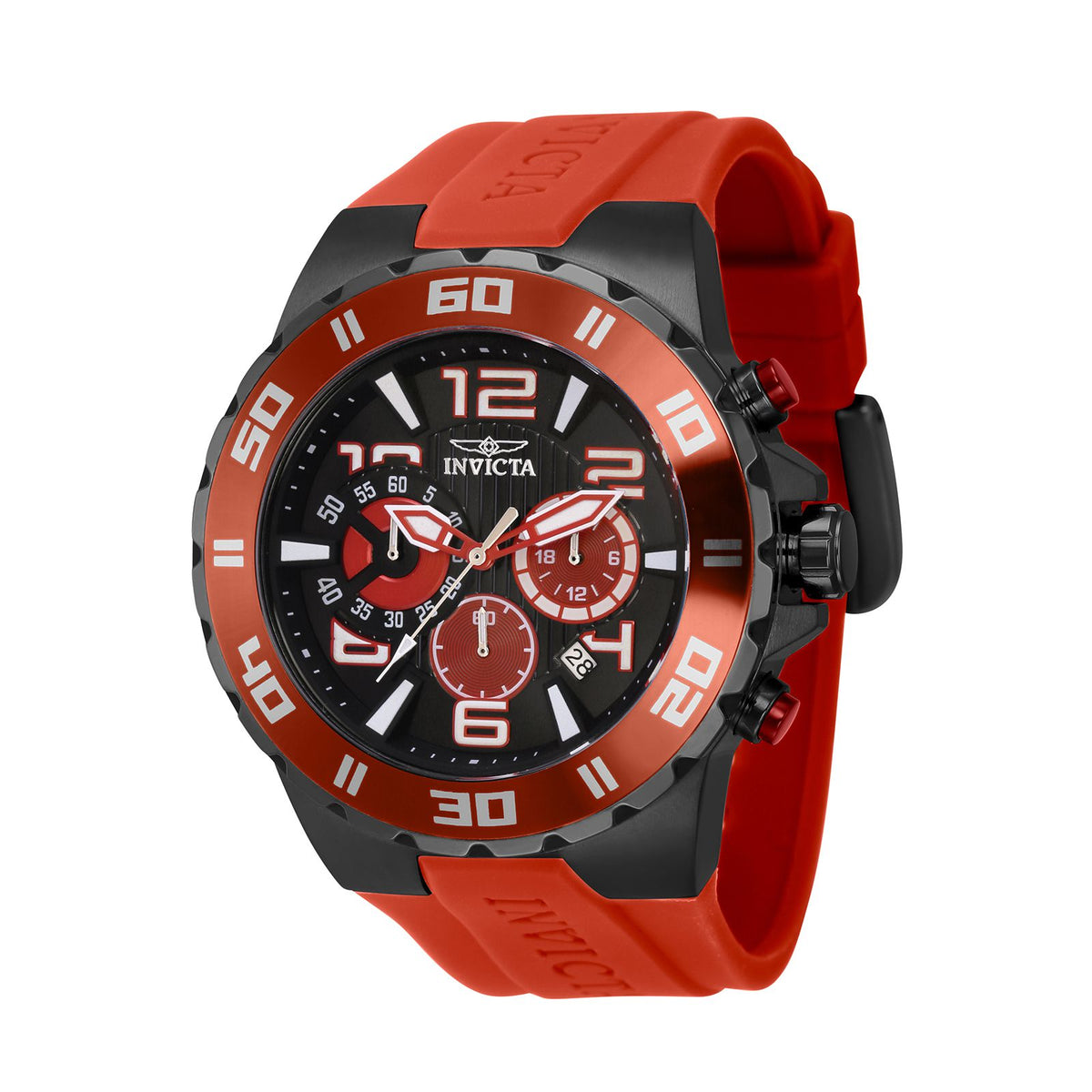 RELOJ DEPORTIVO PARA HOMBRE INVICTA PRO DIVER 37757 - NEGRO, ROJO