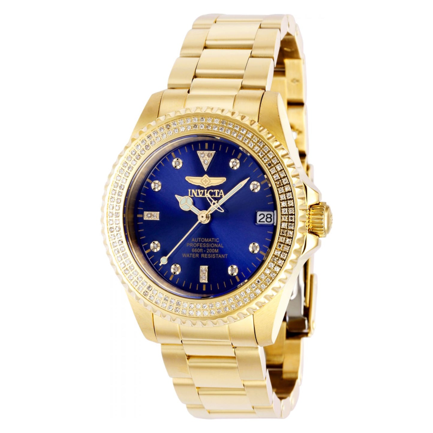 RELOJ  PARA MUJER INVICTA PRO DIVER 38261 - ORO