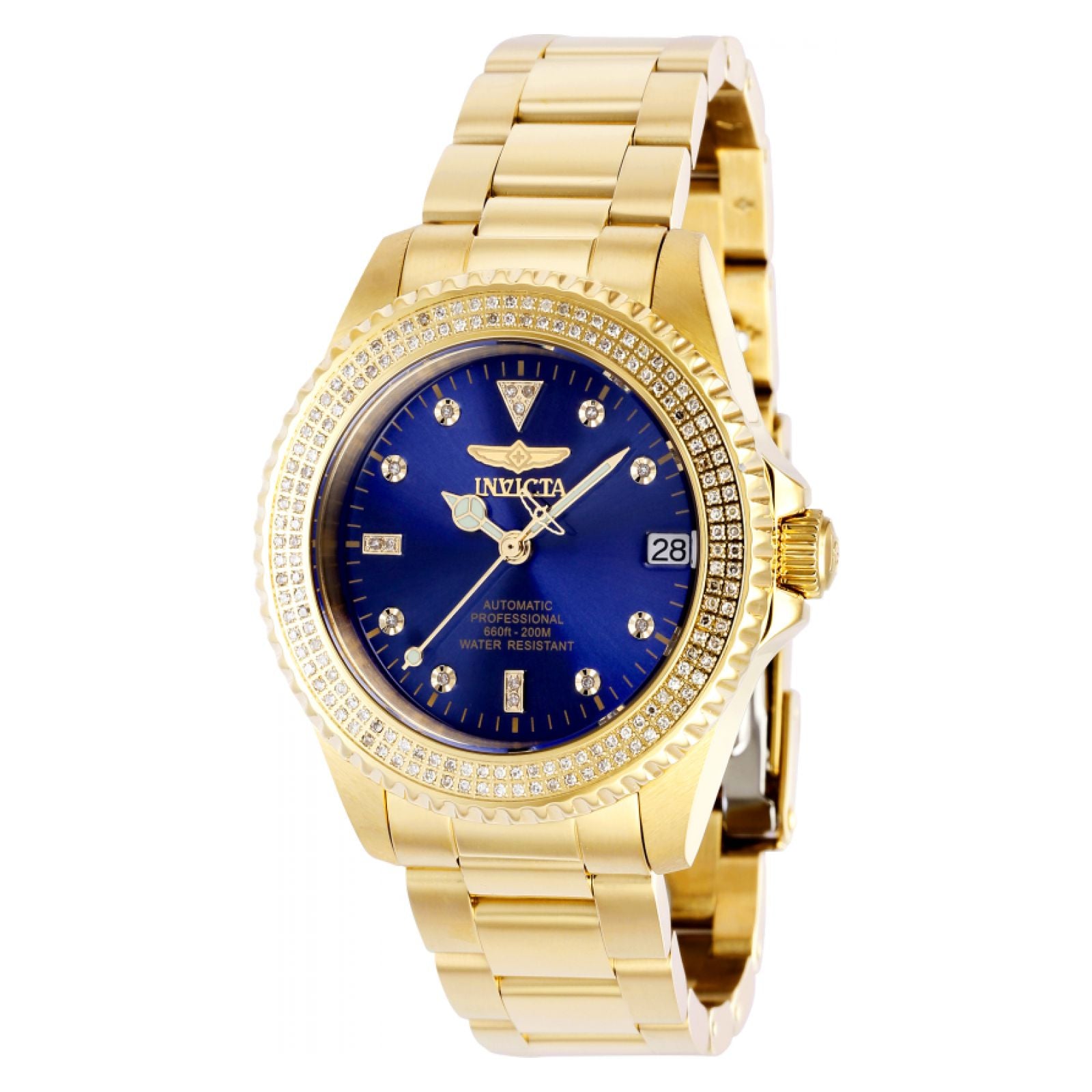 RELOJ  PARA MUJER INVICTA PRO DIVER 38261 - ORO