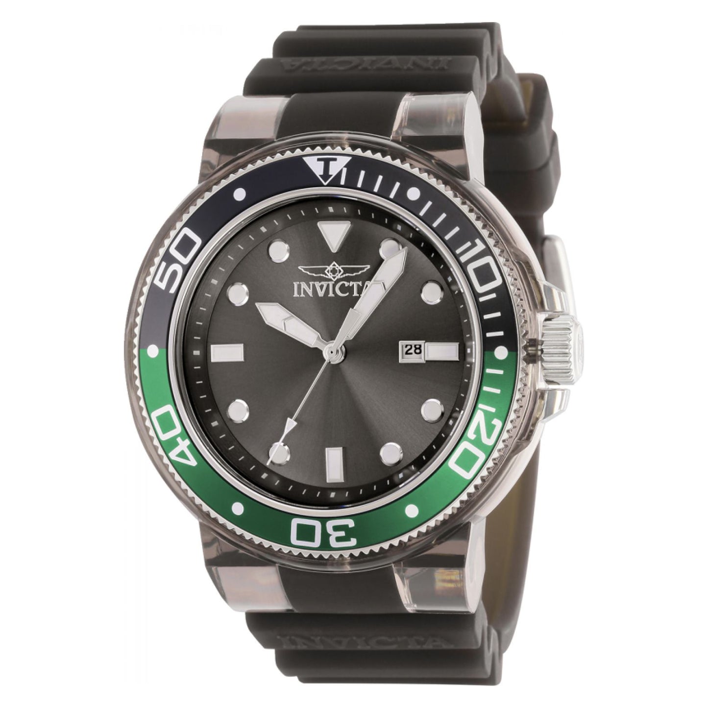 RELOJ DEPORTIVO PARA HOMBRE INVICTA PRO DIVER 38886 - TRANSPARENTE, NEGRO