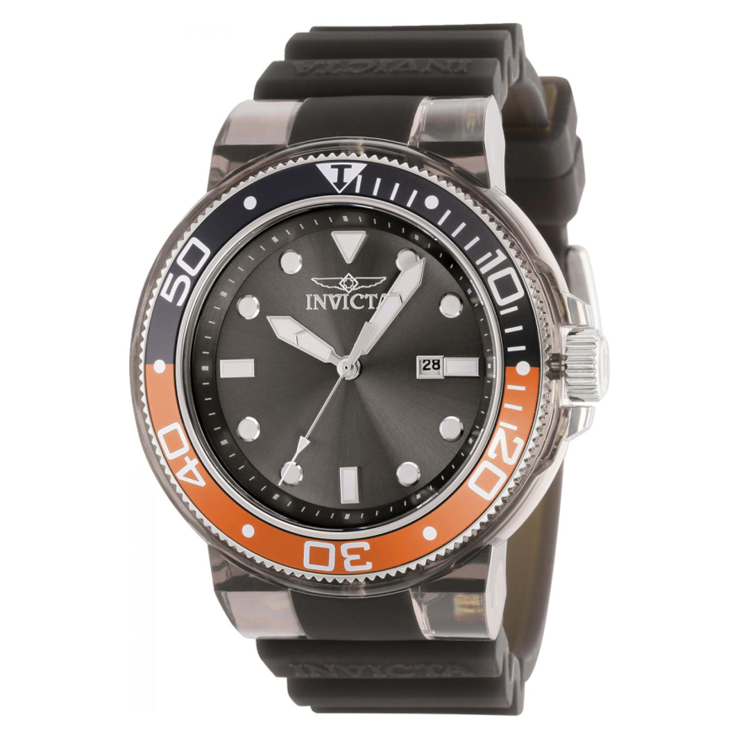 RELOJ DEPORTIVO PARA HOMBRE INVICTA PRO DIVER 38887 - TRANSPARENTE, NEGRO