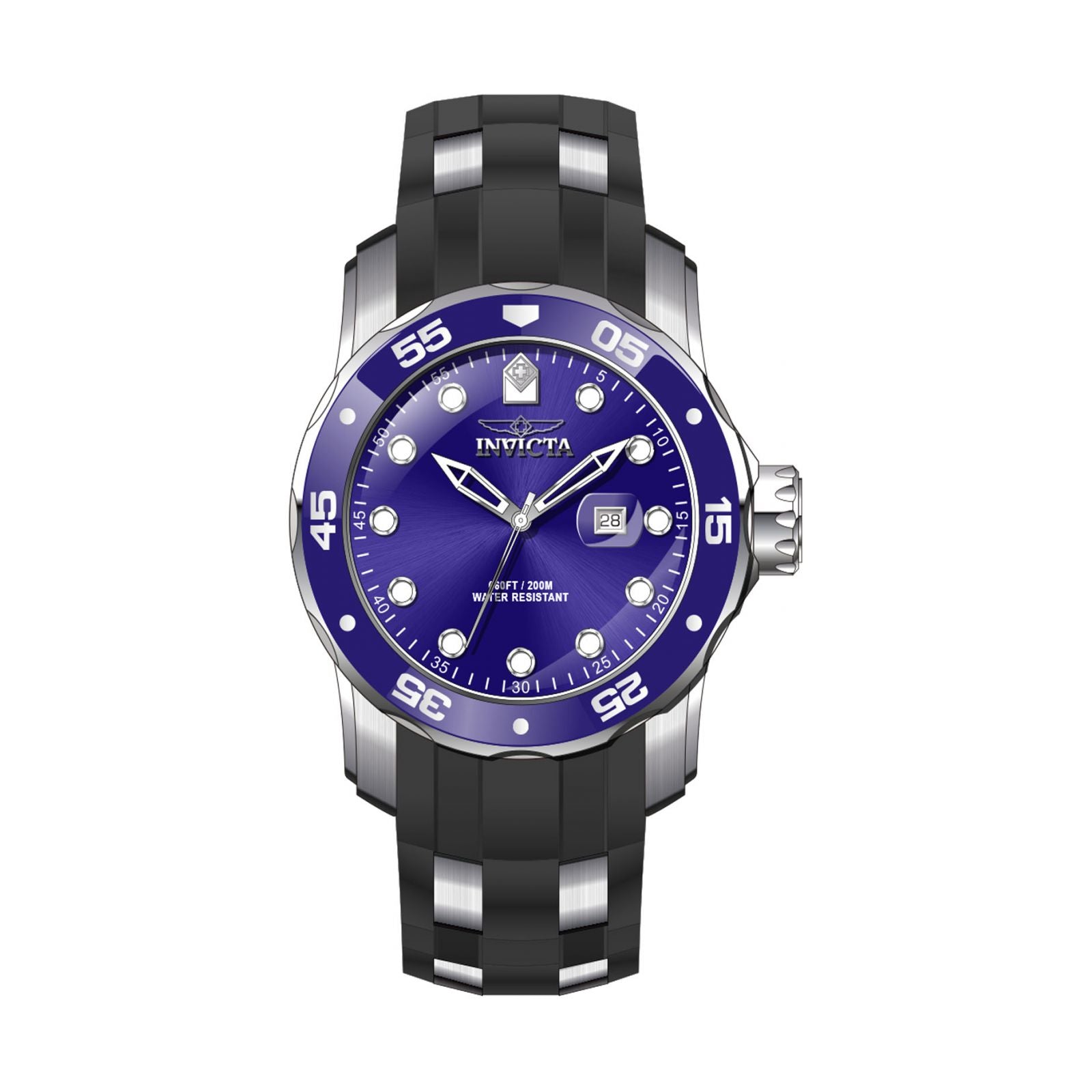 RELOJ DEPORTIVO PARA HOMBRE INVICTA PRO DIVER 39096 - NEGRO, ACERO