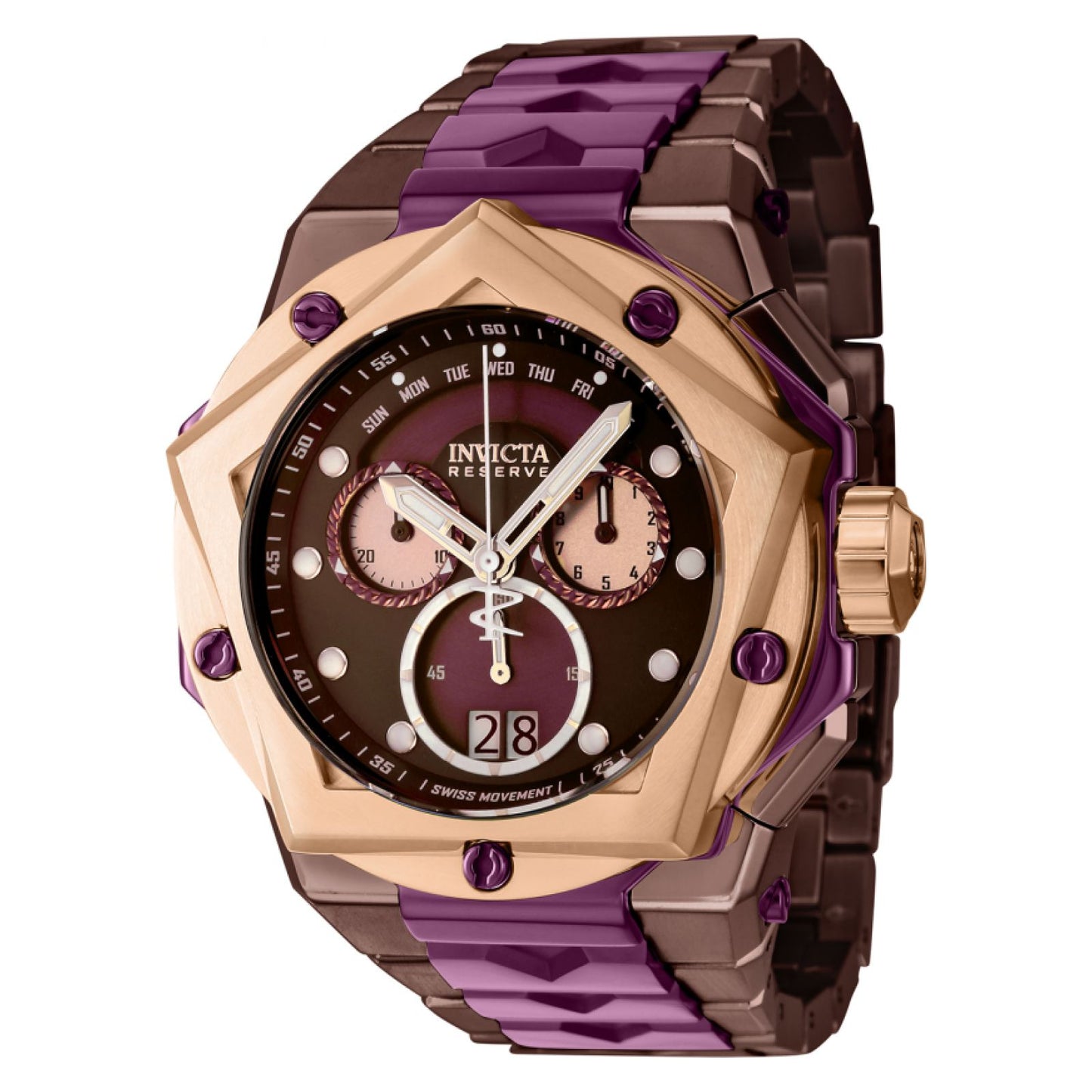 RELOJ  PARA HOMBRE INVICTA HELIOS 39259 - BURDEOS, MARRÓN