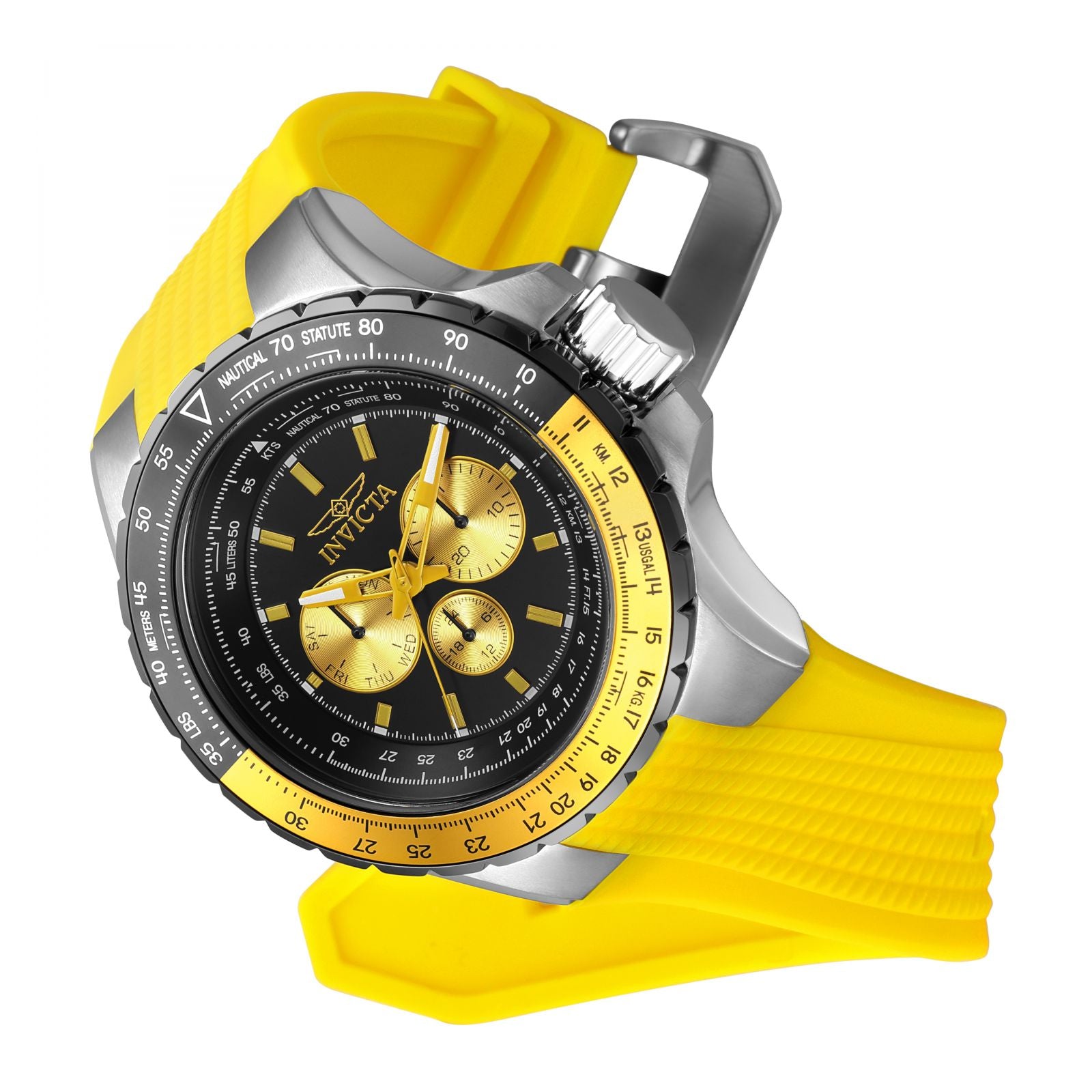 RELOJ DEPORTIVO PARA HOMBRE INVICTA AVIATOR 39270 - AMARILLO