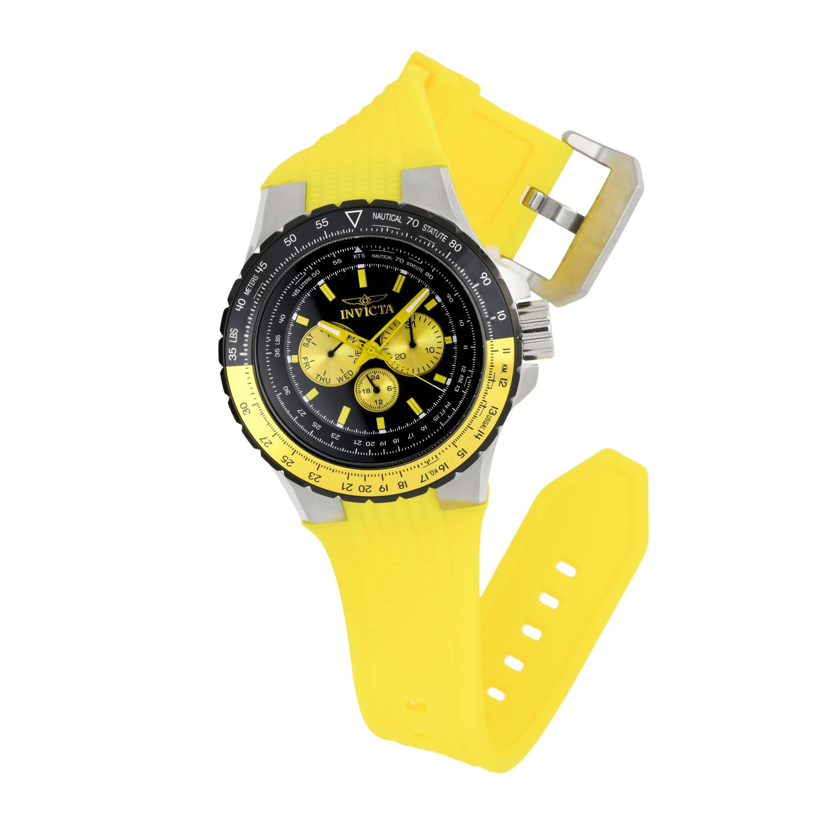 RELOJ DEPORTIVO PARA HOMBRE INVICTA AVIATOR 39270 - AMARILLO