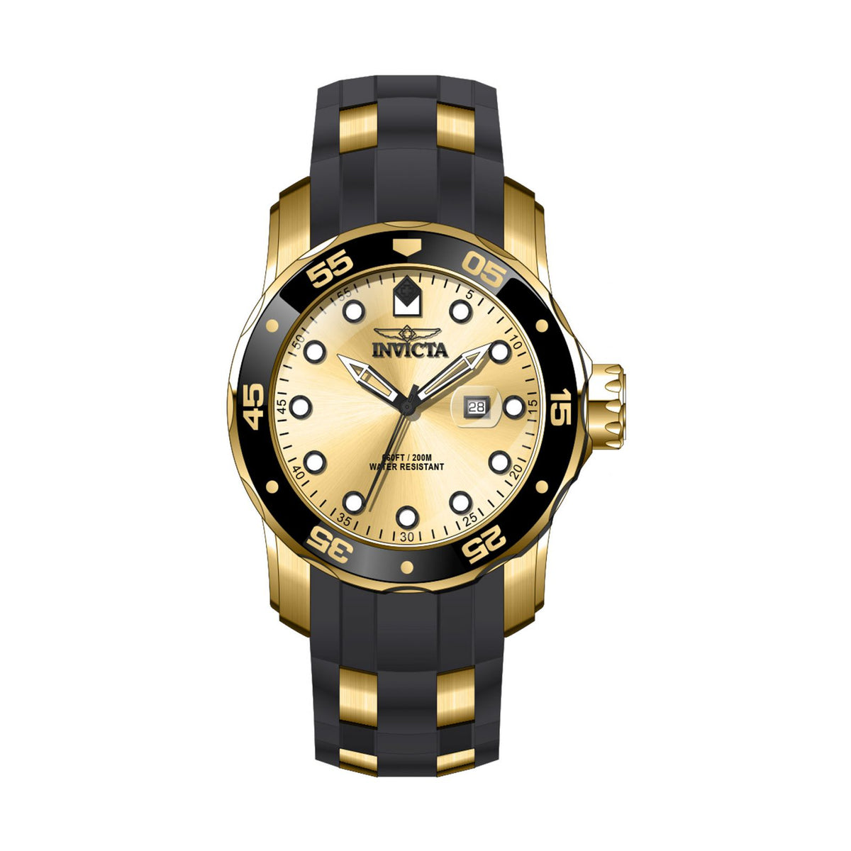 RELOJ DEPORTIVO PARA HOMBRE INVICTA PRO DIVER 39412 - ORO NEGRO
