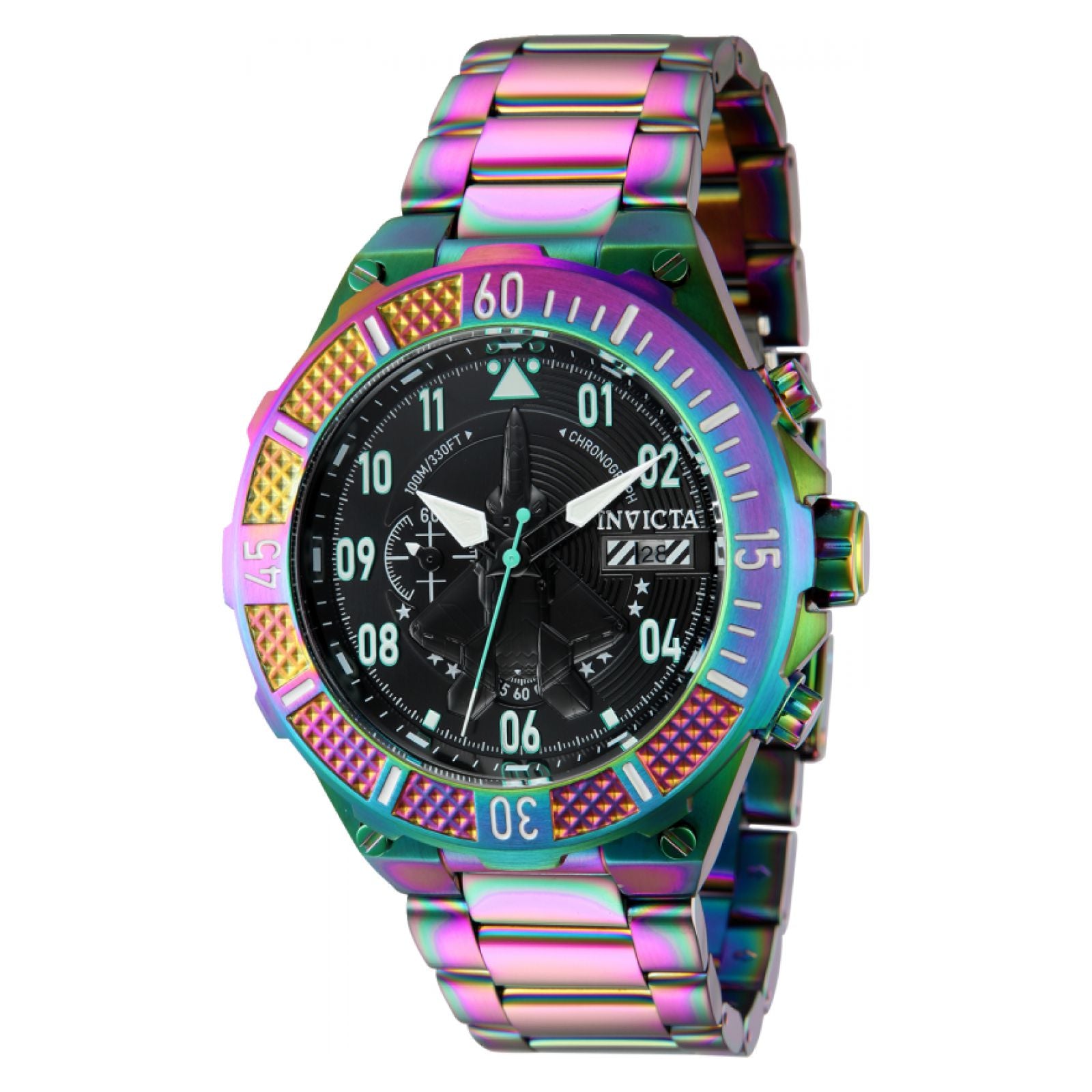RELOJ  PARA HOMBRE INVICTA AVIATOR 39909 - IRIDISCENTE