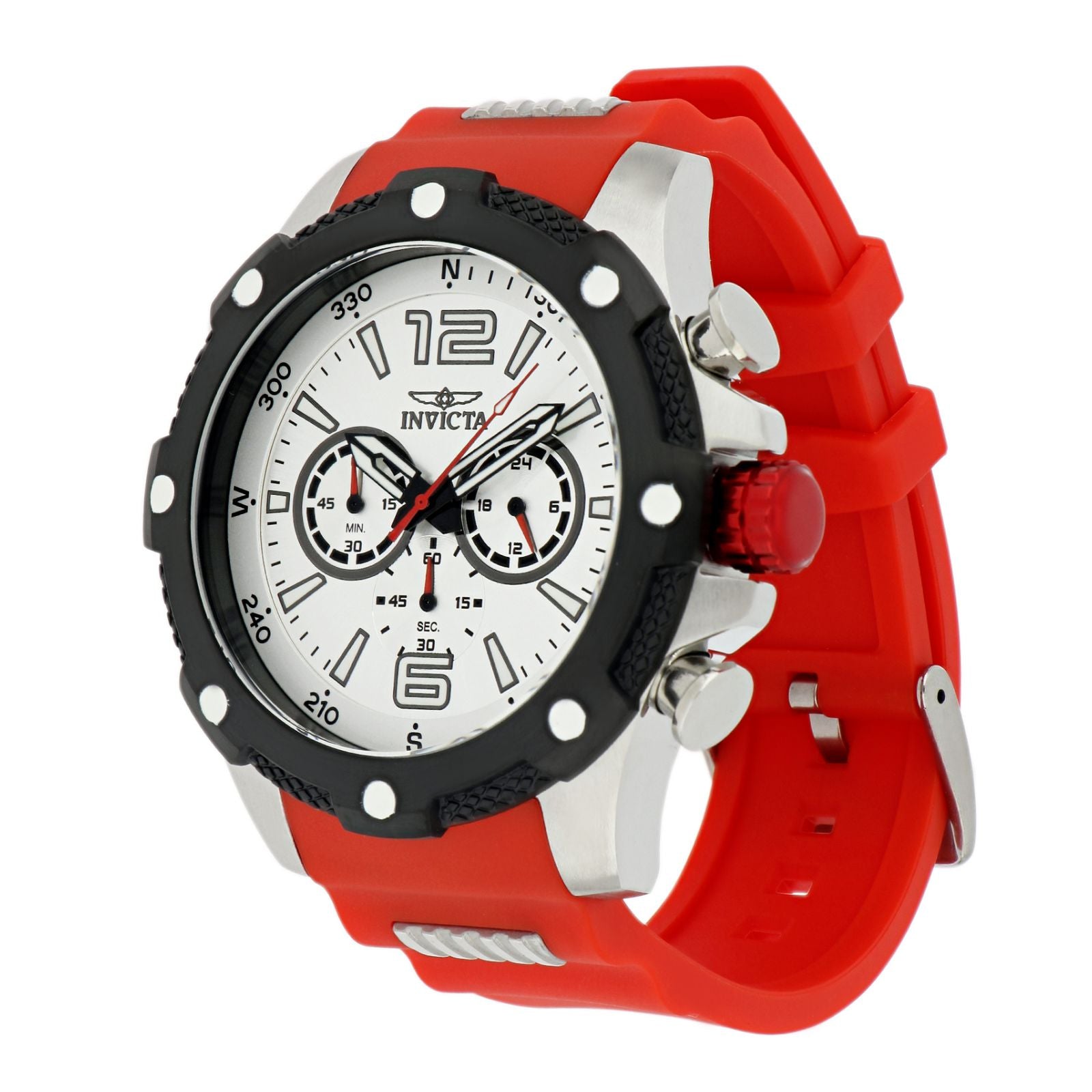 RELOJ DEPORTIVO PARA HOMBRE INVICTA I-FORCE 39992 - ROJO, ACERO