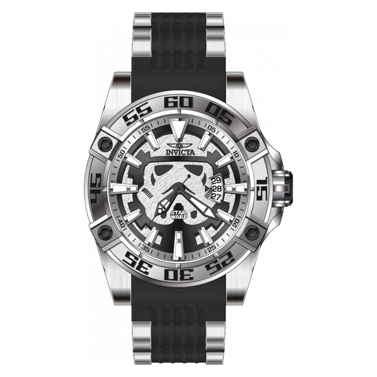 RELOJ STORMTROOPER PARA HOMBRE INVICTA STAR WARS 40085 - NEGRO, ACERO