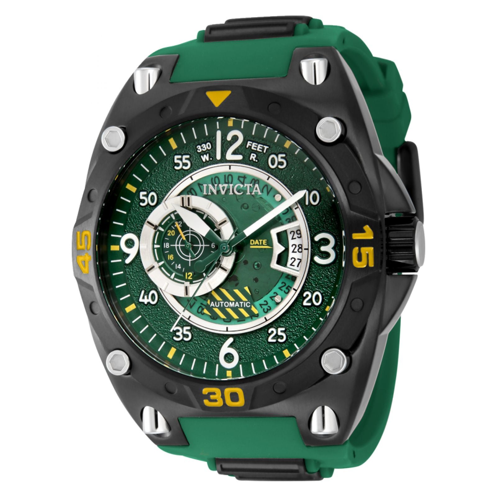 RELOJ DEPORTIVO PARA HOMBRE INVICTA AVIATOR 40282 - VERDE, NEGRO