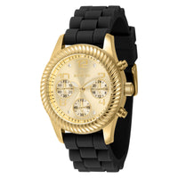 Reloj Deportivo para Mujer Invicta Angel 40305 – Caja Tono Oro con Correa de Silicona Negra y Maquinaria Cuarzo Japonesa (100m)