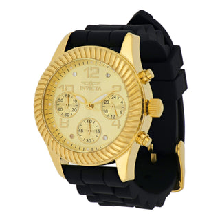Reloj Deportivo para Mujer Invicta Angel 40305 – Caja Tono Oro con Correa de Silicona Negra y Maquinaria Cuarzo Japonesa (100m)