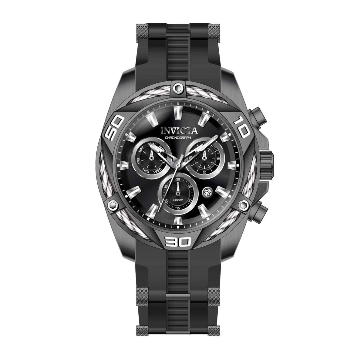 RELOJ DEPORTIVO PARA HOMBRE INVICTA BOLT 40314 - BRONCE DE CAÑÓN, NEGRO