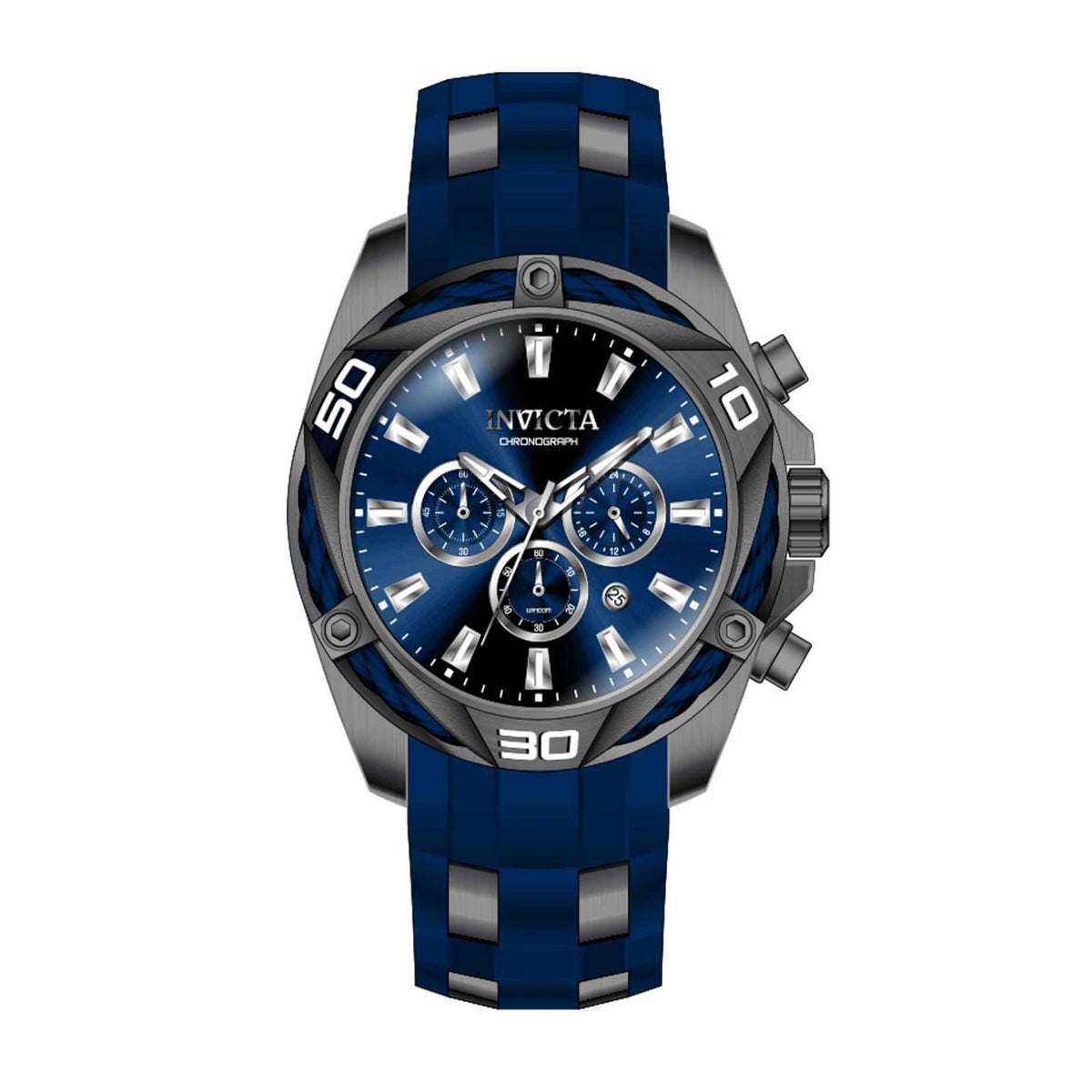 RELOJ DEPORTIVO PARA HOMBRE INVICTA BOLT 40321 - AZUL, BRONCE DE CAÑÓN