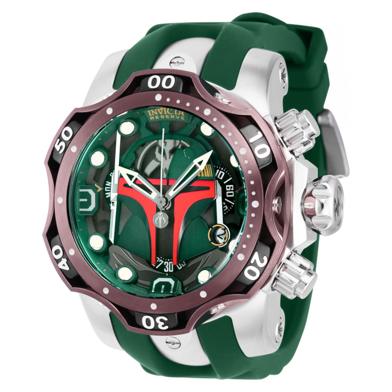 RELOJ BOBA FETT PARA HOMBRE INVICTA STAR WARS 40481 - VERDE, ACERO