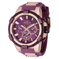 RELOJ DEPORTIVO PARA HOMBRE INVICTA AVIATOR 40661 - PÚRPURA CLARO, ORO ROSA