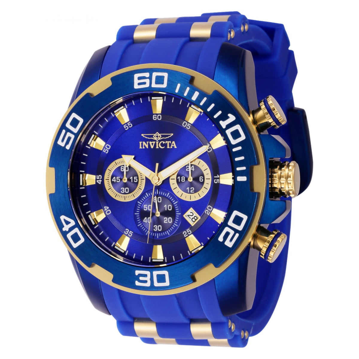 RELOJ DEPORTIVO PARA HOMBRE INVICTA PRO DIVER 40727 - AZUL, ORO