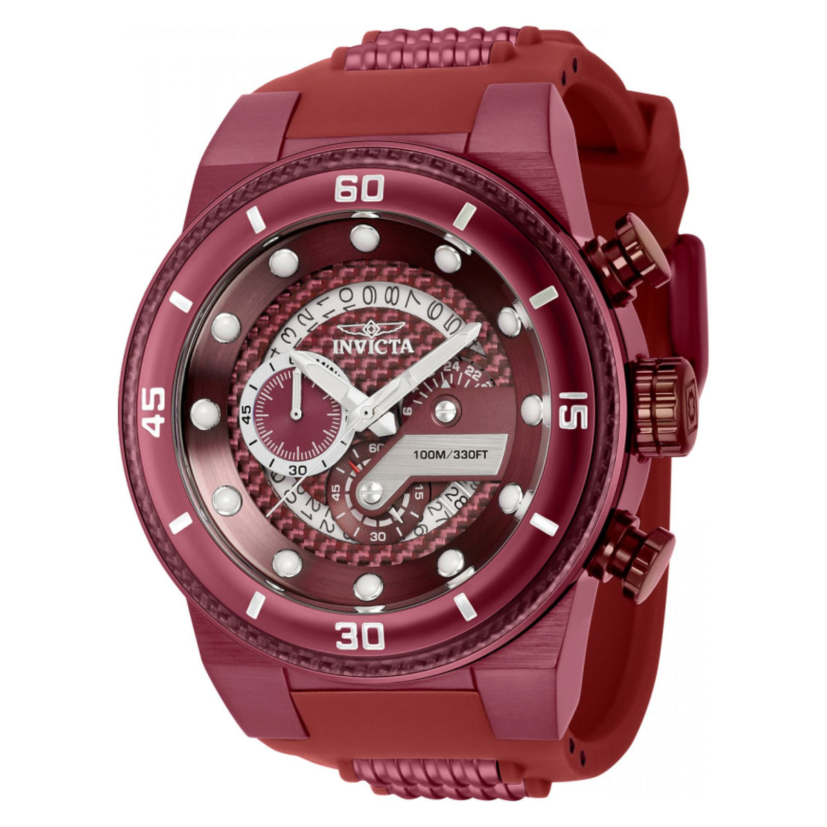 RELOJ DEPORTIVO PARA HOMBRE INVICTA S1 RALLY 40752 - BORGOÑA, ROJO