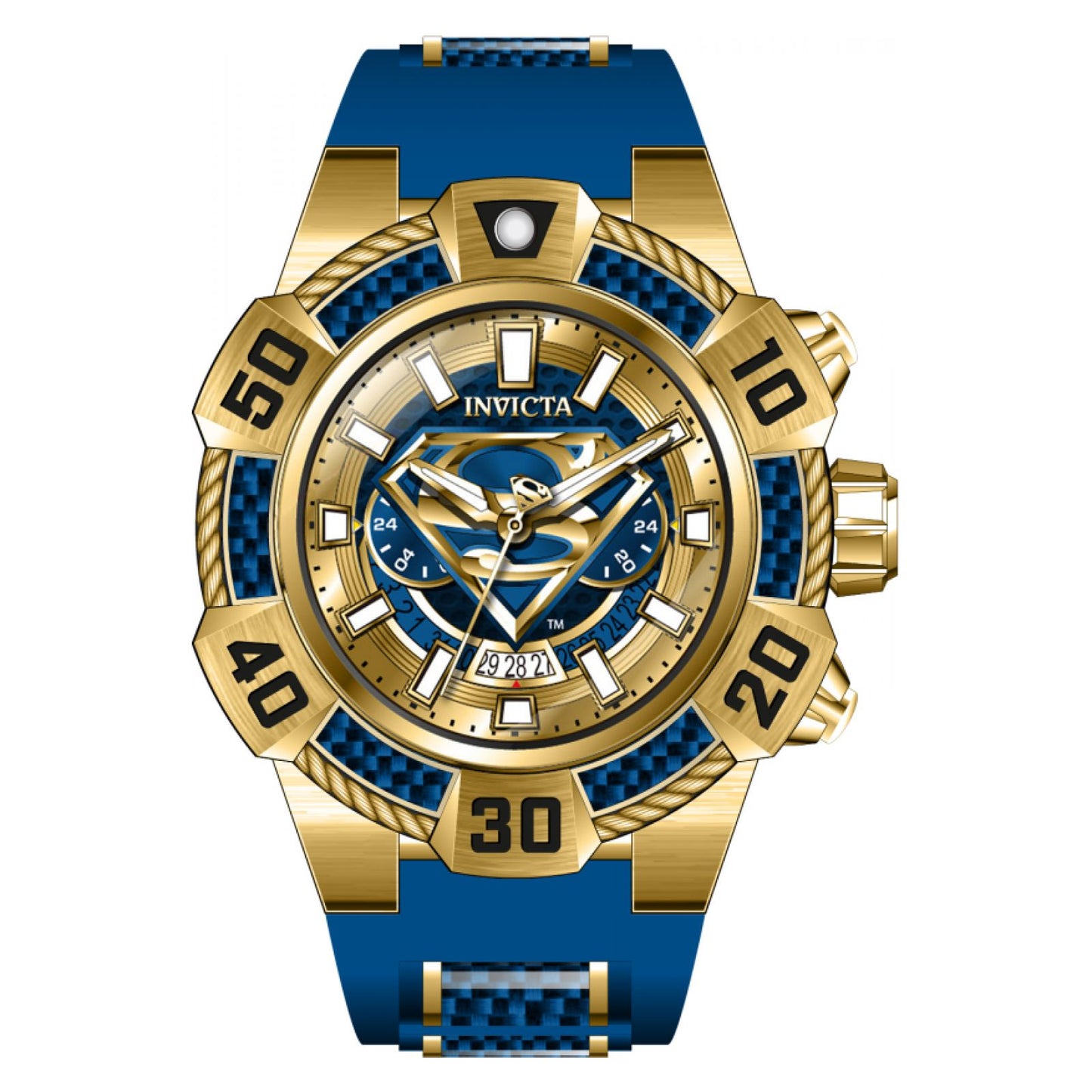 RELOJ SUPERMAN PARA HOMBRE INVICTA DC COMICS 41077 - AZUL