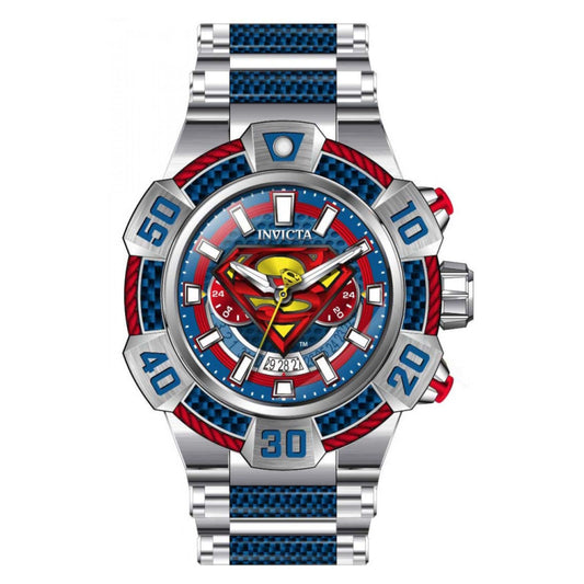 RELOJ SUPERMAN PARA HOMBRE INVICTA DC COMICS 41083 - ACERO AZUL