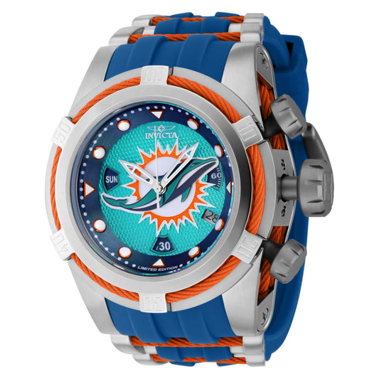 RELOJ DEPORTIVO PARA HOMBRE INVICTA NFL 41436 - TURQUESA, NARANJA, ACERO