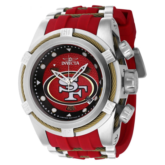 RELOJ DEPORTIVO PARA HOMBRE INVICTA NFL 41438 - ROJO, MARRÓN, ACERO